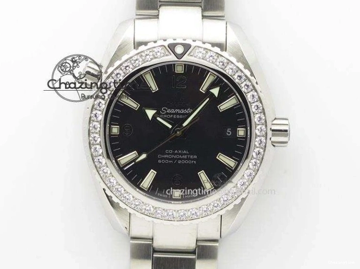 0118 Speedmaster MoonWatch  Apollo 16 Black Dial On SS Bracelet Supportive 8231